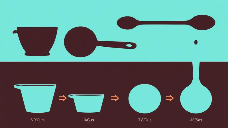 Visual guide to cooking measurement conversions